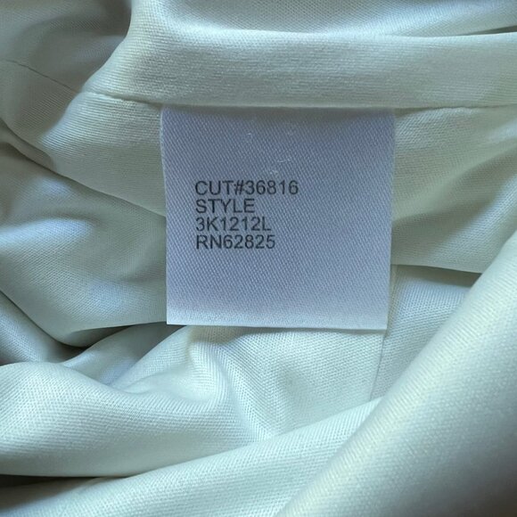 Tadashi Shoji Size 10 Illusion Yoke Embroidered Sleeveless Lace Bridal Gown - Picture 2 of 14